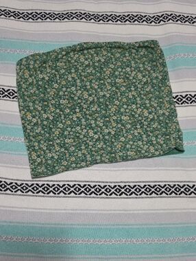 Reversible Green/ Floral Bandeau Top DAISYS